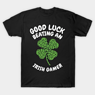 St. Patrick's Day Gaming Shamrock Gamer Video Games T-Shirt